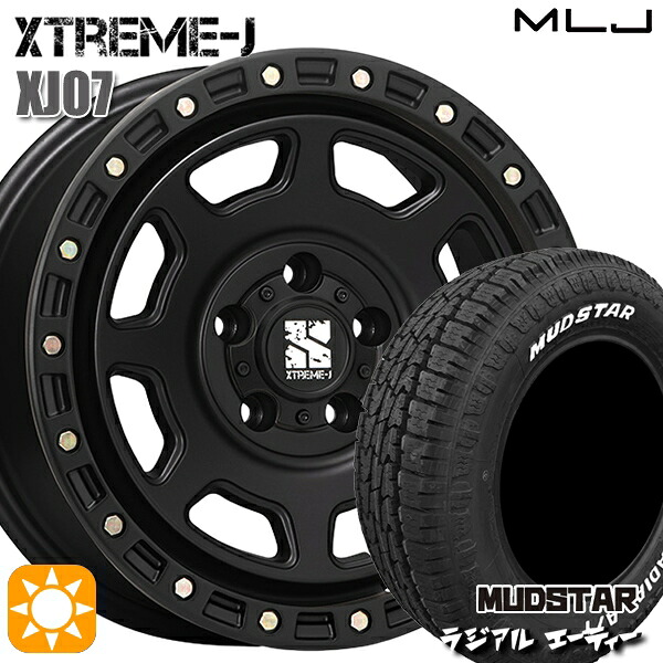 215/65R16 109/107L サマータイヤホイールセット マッドスター ラジアル A/T WL MLJ エクストリームJ XJ07 SB 16インチ 7.0J 5H114.3 +35