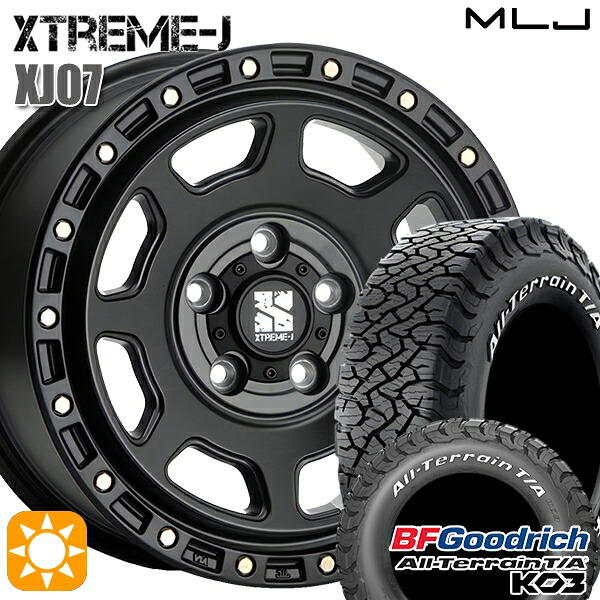 285/60R18 118/115S RWL サマータイヤホイールセット BFグッドリッチ オールテレーン T/A KO3 MLJ エクストリームJ XJ07 SB 18インチ 8.0J 5H127 +43｜タイヤホイール激安王国