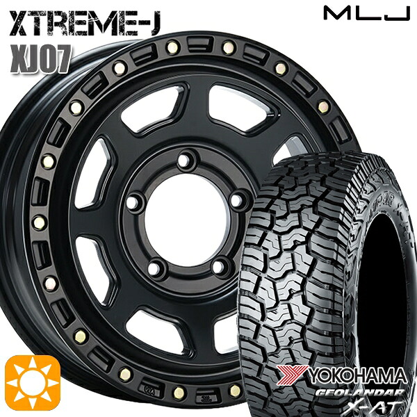 ジムニーJB23/64 215/70R16 100/97Q サマータイヤホイールセット ヨコハマ ジオランダー X-AT G016MLJ エクストリームJ XJ07 SB 16インチ 5.5J 5H139.7 +20
