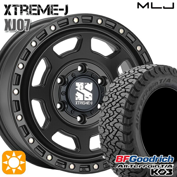200系ハイエース 215/65R16 103/100S RBL サマータイヤホイールセット BFグッドリッチ オールテレーン T/A KO3 MLJ エクストリームJ XJ07 SB 16インチ 6.5J 6H139.7 +38