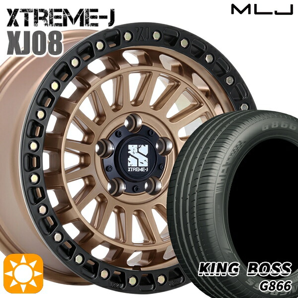 20/30系アルファードヴェルファイア 235/50R18 101W XL キングボス G866 MLJ エクストリームJ XJ08 マットブロンズブラックリム 18インチ 8.0J 5H114.3+40 サマータイヤホイールセット