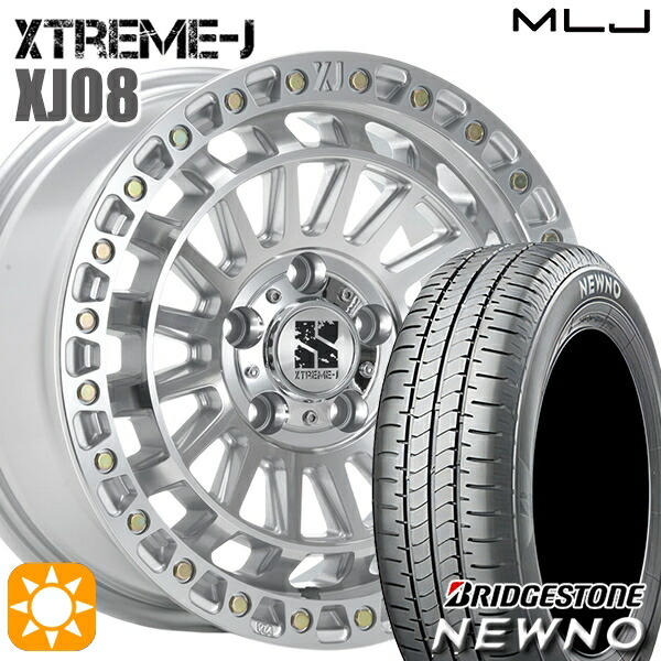 エスティマ ヤリスクロス 215/60R16 95H ブリヂストン ニューノ MLJ エクストリームJ XJ08 グロスマシンド 16インチ 7.0J 5H114.3 サマータイヤホイールセット