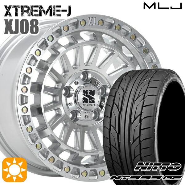 4/20ﾎﾟｲﾝﾄ10倍★20/30系アルファードヴェルファイア 235/50R18 101Y XL ニットー NT555 G2 MLJ エクストリームJ XJ08 グロスマシンド 18インチ 8.0J 5H114.3+40 サマータイヤホイールセット