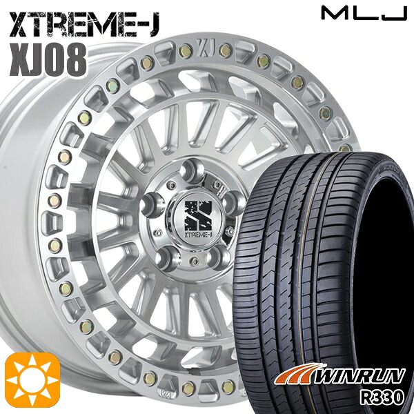レクサスNX 235/55R18 104V XL ウィンラン R330 MLJ エクストリームJ XJ08 グロスマシンド 18インチ 8.0J 5H114.3+40 サマータイヤホイールセット