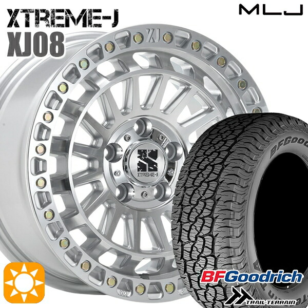 235/60R18 107H XL RBL BFグッドリッチ トレールテレーン MLJ エクストリームJ XJ08 グロスマシンド 18インチ 8.0J 5H114.3+40 サマータイヤホイールセット｜タイヤホイール激安王国