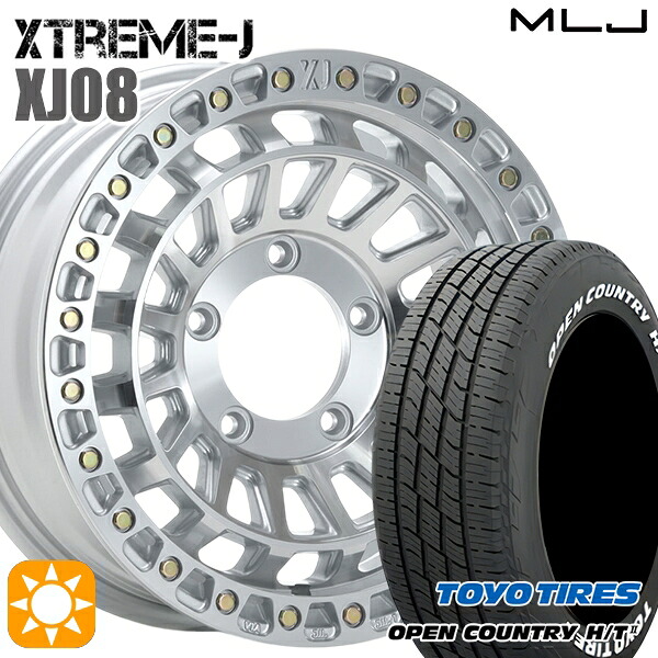 4/10ﾎﾟｲﾝﾄ10倍★ジムニー 215/70R16 100H トーヨー オープンカントリー H/T2 WL MLJ エクストリームJ XJ08 グロスマシンド 16インチ 5.5J 5H139.7+20 サマータイヤホイールセット