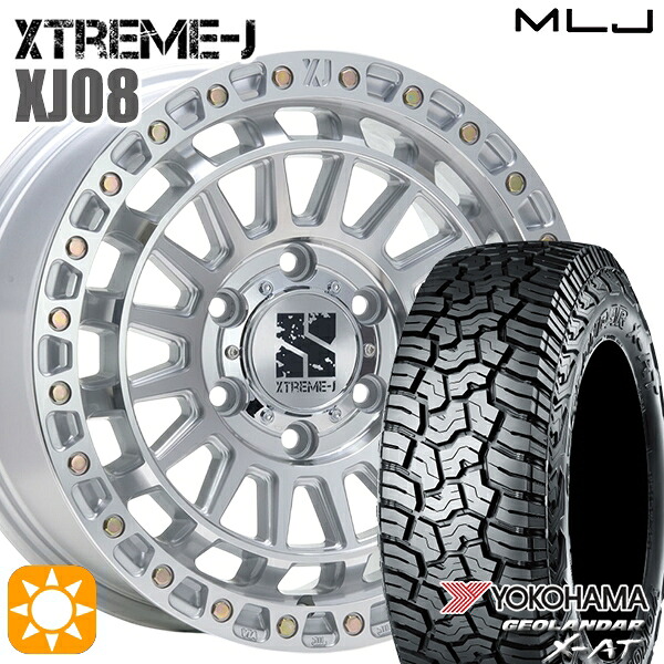 ランクル300 265/65R18 114T ヨコハマ ジオランダー X-AT G016 MLJ エクストリームJ XJ08 グロスマシンド 18インチ 8.0J 6H139.7 +50 サマータイヤホイールセット｜タイヤホイール激安王国