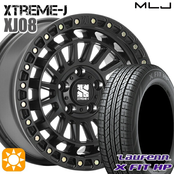 C-HR カローラクロス 215/60R17 96H ラウフェン X FIT HP LA41 MLJ エクストリームJ XJ08 サテンブラック 17インチ 7.5J 5H114.3+42 サマータイヤホイールセット|タイヤホイール激安王国