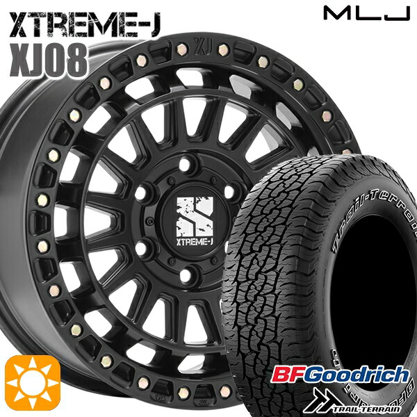 プラド ハイラックス 265/65R17 112T ORWL BFグッドリッチ トレールテレーン MLJ エクストリームJ XJ08 サテンブラック 17インチ 8.0J 6H139.7+20+20 サマータイヤホイールセット
