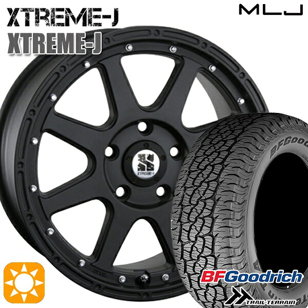 235/60R18 107H XL RBL BFグッドリッチ トレールテレーン MLJ エクストリームJ フラットブラック 18インチ 8.0J 5H114.3 サマータイヤホイールセット