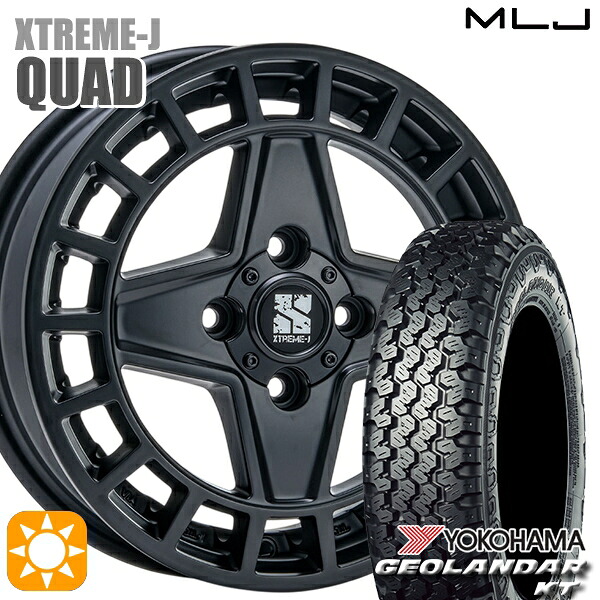 軽トラ軽バン用 145/80R12 80/78N ヨコハマ ジオランダーKT Y828C MLJ エクストリームJ QUAD SB 12インチ 新品サマータイヤホイール 4本セット 送料無料