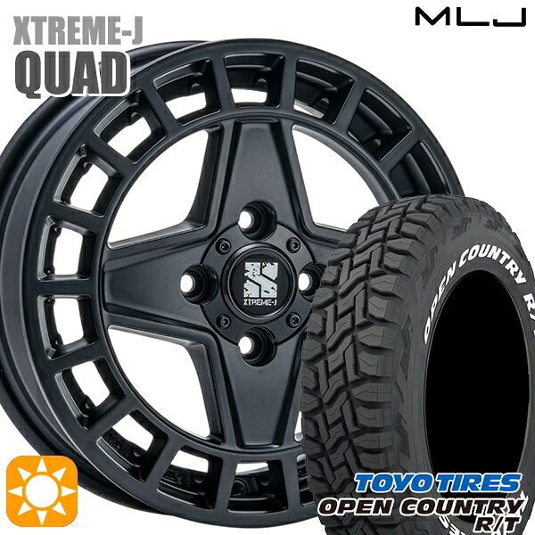 ソリオ タフト 165/65R15 81Q トーヨー オープンカントリー R/T ホワイトレター MLJ エクストリームJ QUAD SB 15インチ 4.5J 4H100+45 サマータイヤホイールセット