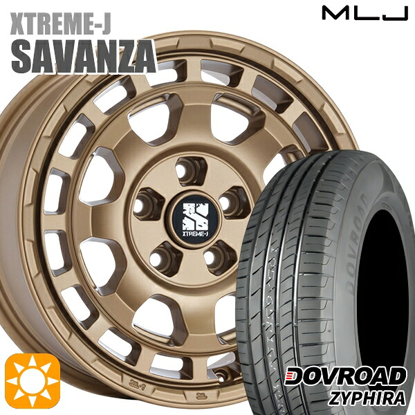 215/65R16 98H DOVROAD ザイファイラ MLJ エクストリームJ SAVANZA BR 16インチ 7.0J 5H114.3+35 サマータイヤホイールセット|タイヤホイール激安王国
