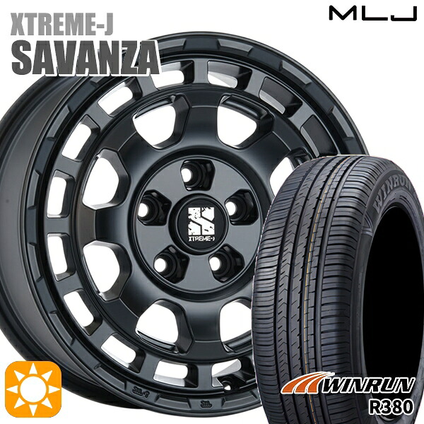 ヤリスクロス 205/65R16 95H ウィンラン R380 MLJ エクストリームJ SAVANZA SB 16インチ 7.0J 5H114.3+35 サマータイヤホイールセット|タイヤホイール激安王国