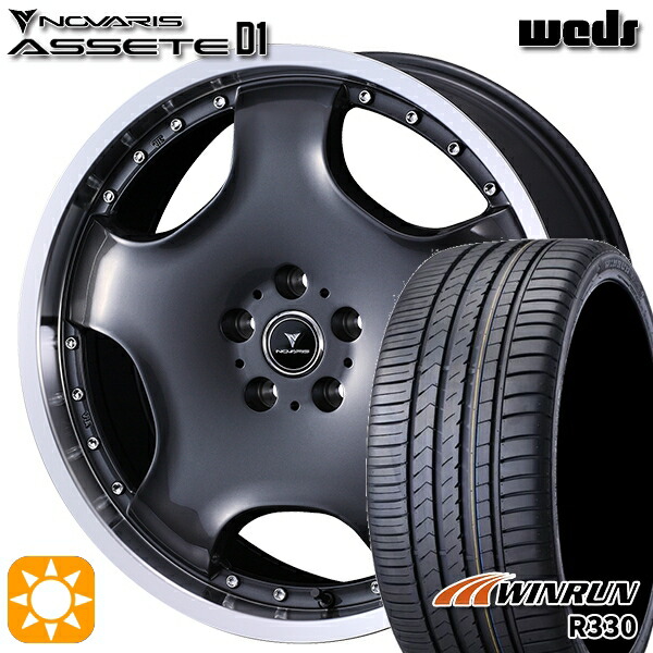 225/35R20 93W XL ウィンラン R330 ウェッズ ノヴァリス アセット D1 GM/RP 120インチ 8.0J 5H114.3 サマータイヤホイールセット