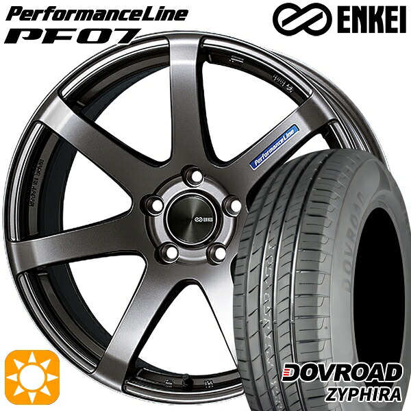 ライズHB ロッキーHB 205/60R16 92V DOVROAD ザイファイラ ENKEI エンケイ パフォーマンスライン PF07 ダークシルバー 16インチ 7.0J 5H100 サマータイヤホイールセット|タイヤホイール激安王国