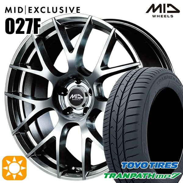 215/55R17 94V トーヨー トランパス mp7 MID RMP 027F ハイパーメタルコート/ミラーカット 17インチ 7.0J 5H114.3 サマータイヤホイールセット 106,810円
