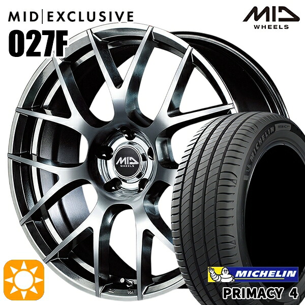 マークX レクサスIS 235/40R19 96W XL VOL ミシュラン プライマシー4 MID RMP 027F ハイパーメタルコート/ミラーカット 19インチ 8.0J 5H114.3 サマータイヤホイールセット 152,350円