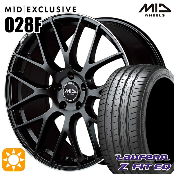 アクセラ アテンザ 215/45R18 93Y XL ラウフェン Z FIT EQ LK03 MID RMP 028F セミグロスBK/リムエッジDCロゴMC 18インチ 7.0J 5H114.3 サマータイヤホイールセット