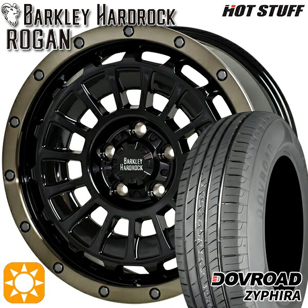 エルグランド クロスロード 215/65R16 98H DOVROAD ザイファイラ HotStuff バークレイハードロック ローガン BK/BRC 16インチ 7.0J 5H114.3 サマータイヤホイールセット｜タイヤホイール激安王国