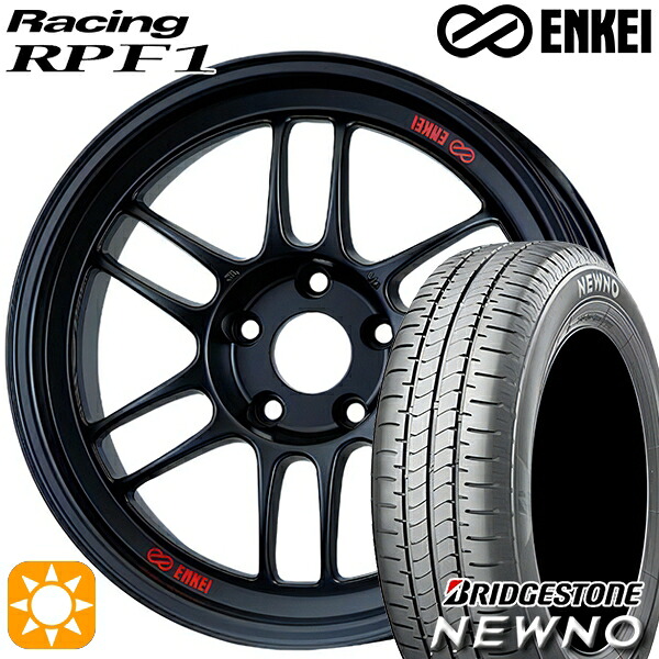 235/50R18 97V ブリヂストン ニューノ ENKEI エンケイレーシング RPF1 マットブラック 18インチ 7.5J 5H114.3 サマータイヤホイールセット｜タイヤホイール激安王国