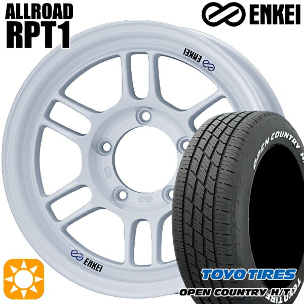 215/70R16 100H トーヨー オープンカントリー H/T2 WL ENKEI エンケイ オールロード RPT1 ホワイト 16インチ 6.0J 5H139.7 サマータイヤホイールセット