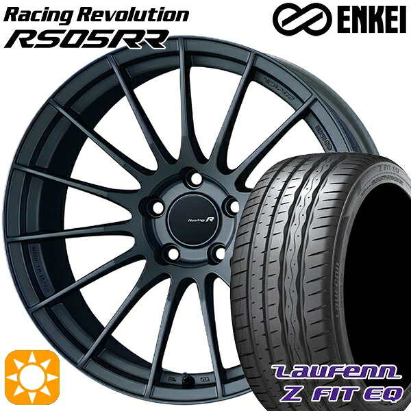プリウスα クラウン 235/35R19 91Y XL ラウフェン Z FIT EQ LK03 ENKEI レーシングレボリューションRS05RR マットダークガンメタリック 19インチ 8.5J 5H114.3 サマータイヤホイールセット|タイヤホイール激安王国
