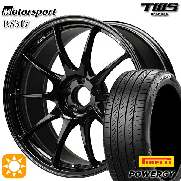 BMW F20 225/40R18 92W XL ピレリ パワジー TWS モータースポーツ RS317 グラファイトブラック 18インチ 8.0J 5H120 サマータイヤホイールセット