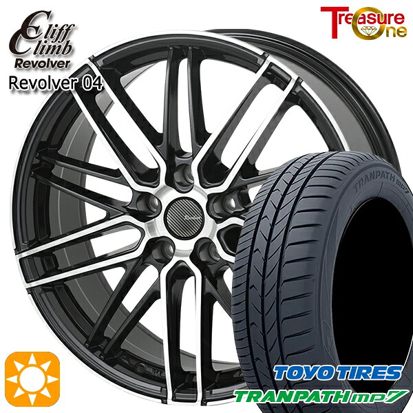 C-HR カローラクロス 215/60R17 96H トーヨー トランパス mp7 トレジャーワン クリフクライム リボルバー04 BP 17インチ 7.0J 5H114.3 サマータイヤホイールセット|タイヤホイール激安王国