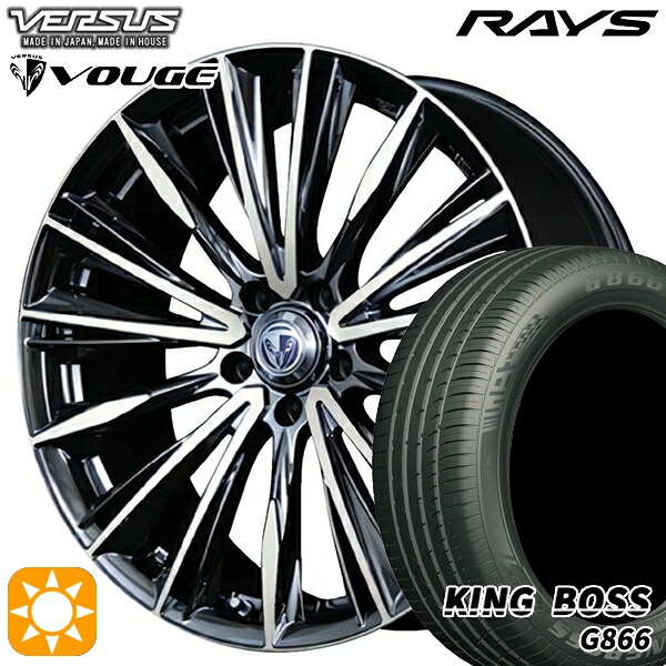 225/50R18 99W XL キングボス G866 RAYS ベルサス ストラテージア ヴォウジェ DR 18インチ 7.0J 5H114.3 サマータイヤホイールセット