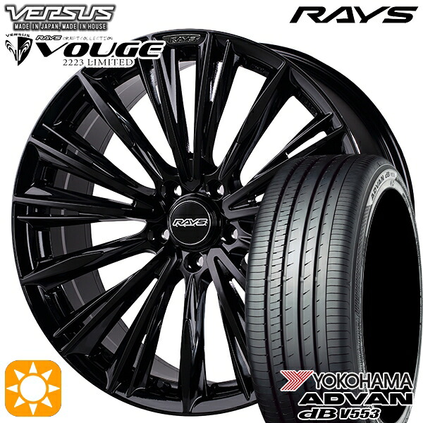 ハリアー アウトランダー 245/45R19 102Y XL ヨコハマ アドバンデシベル V553 RAYS ベルサス ストラテージア ヴォウジェ GX 19インチ 8.0J 5H114.3 サマータイヤホイールセット