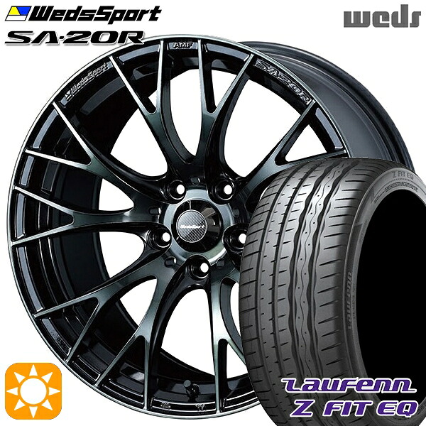 アクセラ アテンザ 215/45R18 93Y XL ラウフェン Z FIT EQ LK03 Weds ウェッズスポーツ SA20R WBC（ウォースブラッククリアー） 18インチ 7.5J 5H114.3 サマータイヤホイールセット｜タイヤホイール激安王国