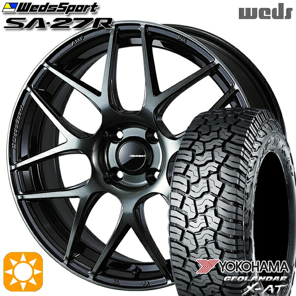 165/65R15 81S ヨコハマ ジオランダー X-AT G016 Weds ウェッズスポーツ SA27R WBC（ウォースブラッククリアー） 15インチ 5.0J 4H100 サマータイヤホイールセット
