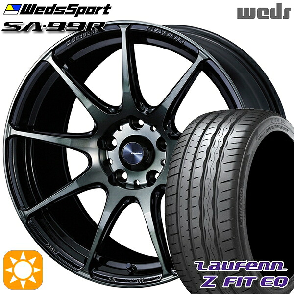 アクセラ アテンザ 215/45R18 93Y XL ラウフェン Z FIT EQ LK03 Weds ウェッズスポーツ SA99R WBC（ウォースブラッククリアー） 18インチ 7.5J 5H114.3 サマータイヤホイールセット｜タイヤホイール激安王国