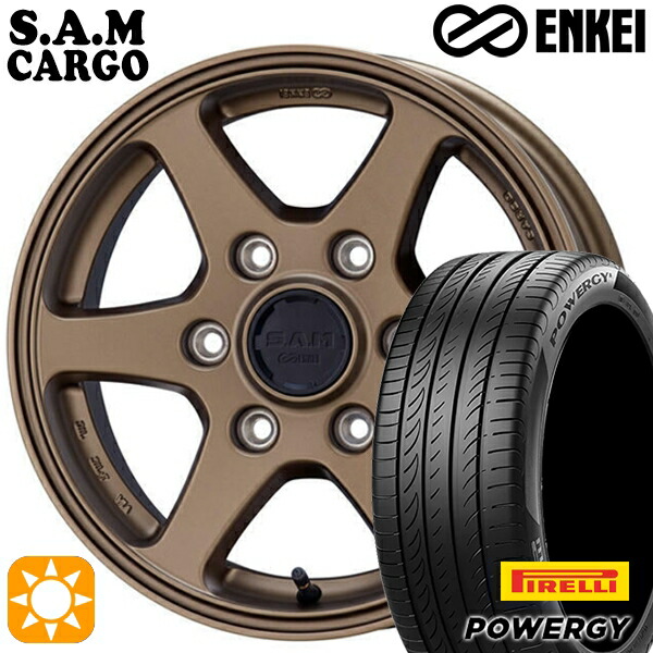 215/60R17 96V ピレリ パワジー ENKEI S.A.M カーゴ マットブロンズ 17インチ 6.5J 6H139.7 サマータイヤホイールセット