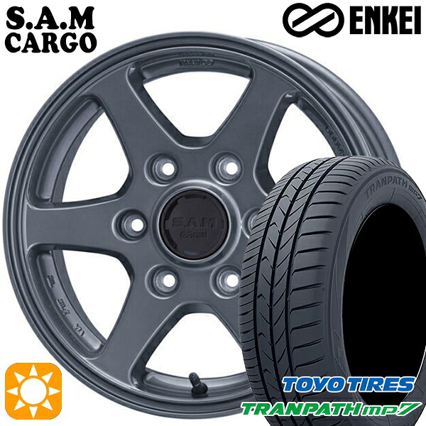 215/60R17 96H トーヨー トランパス mp7 ENKEI S.A.M カーゴ ガンメタリック 17インチ 6.5J 6H139.7 サマータイヤホイールセット|タイヤホイール激安王国