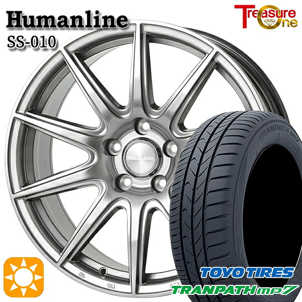 235/50R18 101V トーヨー トランパス mp7 トレジャーワン ヒューマンライン SS010 DG 18インチ 7.0J 5H114.3 +48/+53 サマータイヤホイールセット|タイヤホイール激安王国