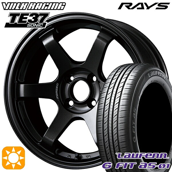 185/65R15 88H ラウフェン G FIT as-01 LH42 RAYS ボルクレーシング TE37 ソニック MM 15インチ 6.0J 4H100 サマータイヤホイールセット｜タイヤホイール激安王国