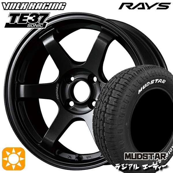 215/65R16 109/107L マッドスター ラジアル A/T ホワイトレター RAYS ボルクレーシング TE37 ソニック MM 16インチ 6.0J 4H100 サマータイヤホイールセット|タイヤホイール激安王国