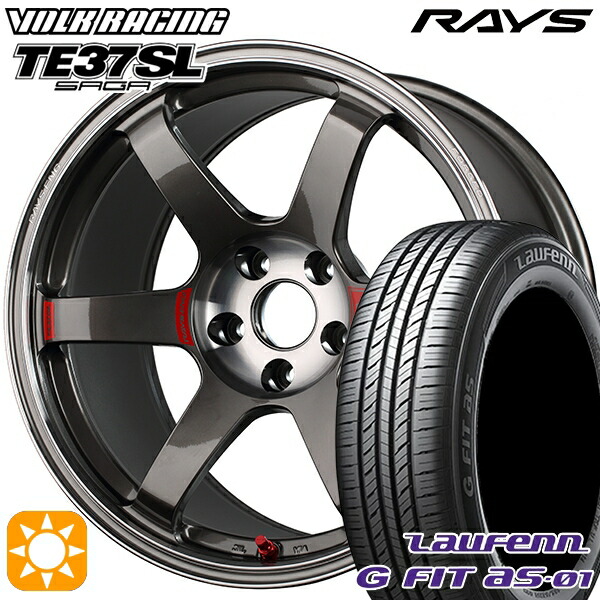 175/65R15 84H ラウフェン G FIT as-01 LH42 RAYS ボルクレーシング TE37 ソニック SL PG 15インチ 6.0J 4H100 サマータイヤホイールセット