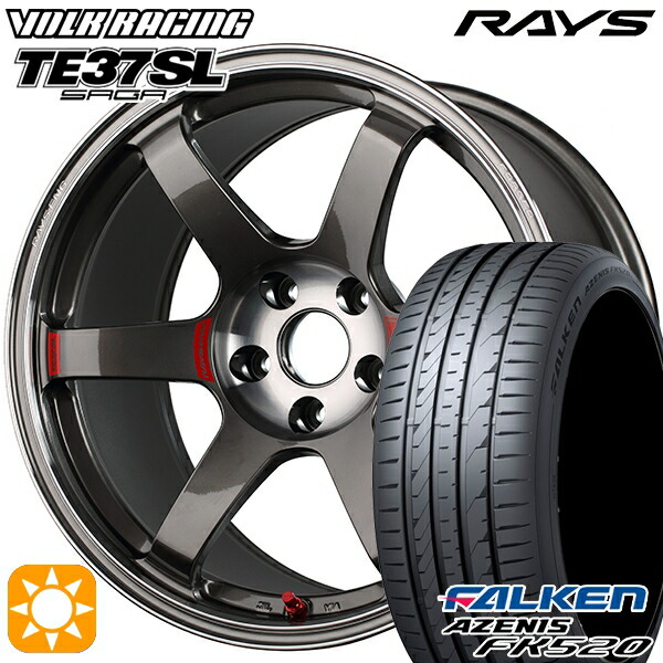 235/50R18 102W XL ファルケン アゼニス FK520 RAYS ボルクレーシング TE37 サーガSL PG 18インチ 8.5J 5H114.3 サマータイヤホイールセット|タイヤホイール激安王国