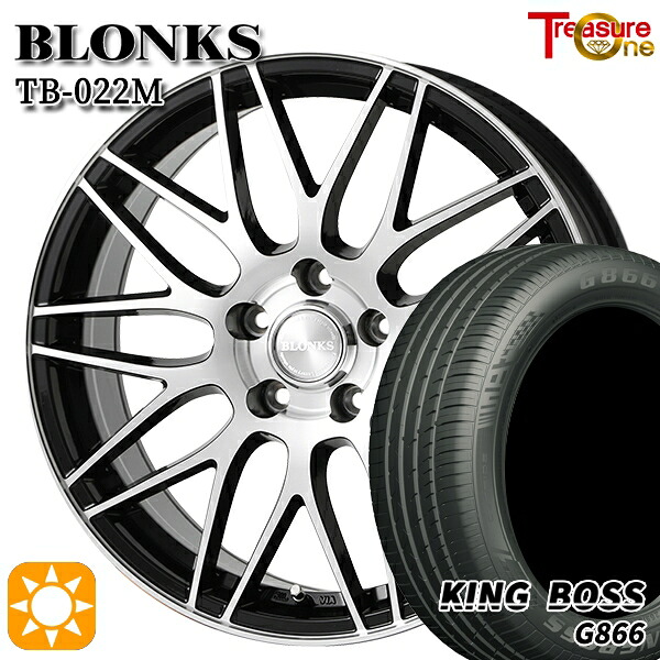 235/50R18 101W XL キングボス G866 トレジャーワン ブロンクス TB022M BP 18インチ 7.5J 5H114.3 サマータイヤホイールセット|タイヤホイール激安王国