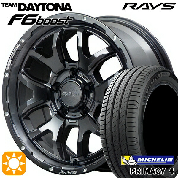 195/60R16 93V XL ミシュラン プライマシー4 RAYS レイズ チームデイトナ F6 Boost N1 16インチ 7.0J 5H114.3 サマータイヤホイールセット