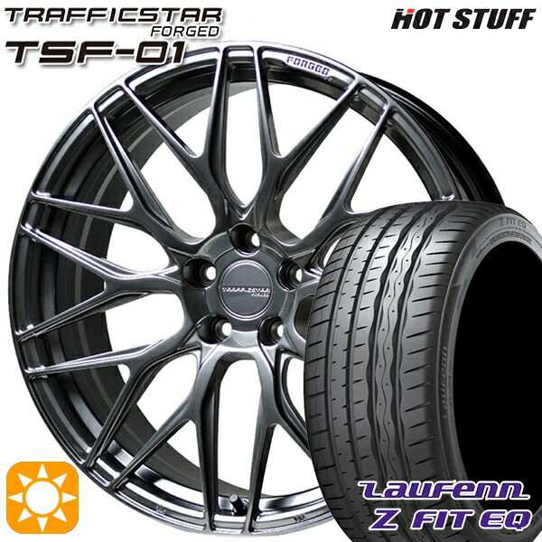 4/10ﾎﾟｲﾝﾄ10倍★アルファード C-HR 245/35R20 95Y XL ラウフェン Z FIT EQ LK03 HotStuff トラフィックスターフォージド TSF-01 ハイパーシルバー 20インチ 8.5J 5H114.3 サマータイヤホイールセット 164,300円