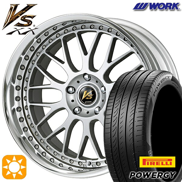 245/40R19 98W XL ピレリ パワジー WORK ワーク VS XX BLC2 19インチ 7.5J 5H114.3 サマータイヤホイールセット