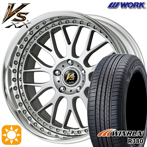 4/20ﾎﾟｲﾝﾄ10倍★マツダ6 エクストレイル 225/60R18 104V XL ウィンラン R380 WORK ワーク VS XX BLC2 18インチ 7.0J 5H114.3 サマータイヤホイールセット