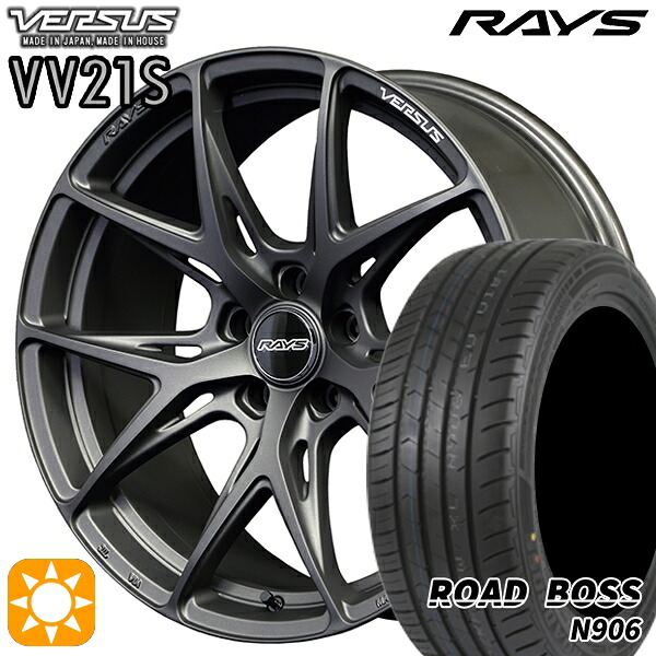 245/40R20 99W XL ロードボス N906 RAYS ベルサス VV21S APJ 20インチ 8.5J 5H114.3 サマータイヤホイールセット