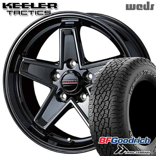 JEEPラングラー 265/60R18 110T ORWL BFグッドリッチ トレールテレーン Weds キーラー タクティクス グロスブラック 18インチ 8.0J 5H127 サマータイヤホイールセット