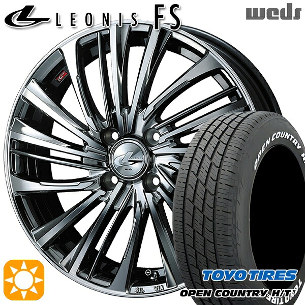ライズ ロッキー 215/70R16 100H トーヨー オープンカントリー H/T2 WL Weds レオニス FS BMCMC (ブラックメタルコート/ミラーカット) 16インチ 6.0J 4H100 サマータイヤホイールセット