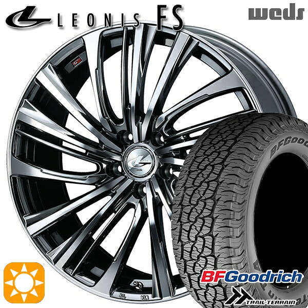 235/60R18 107H XL RBL BFグッドリッチ トレールテレーン Weds レオニス FS BMCMC (ブラックメタルコート/ミラーカット) 18インチ 8.0J 5H114.3 サマータイヤホイールセット|タイヤホイール激安王国